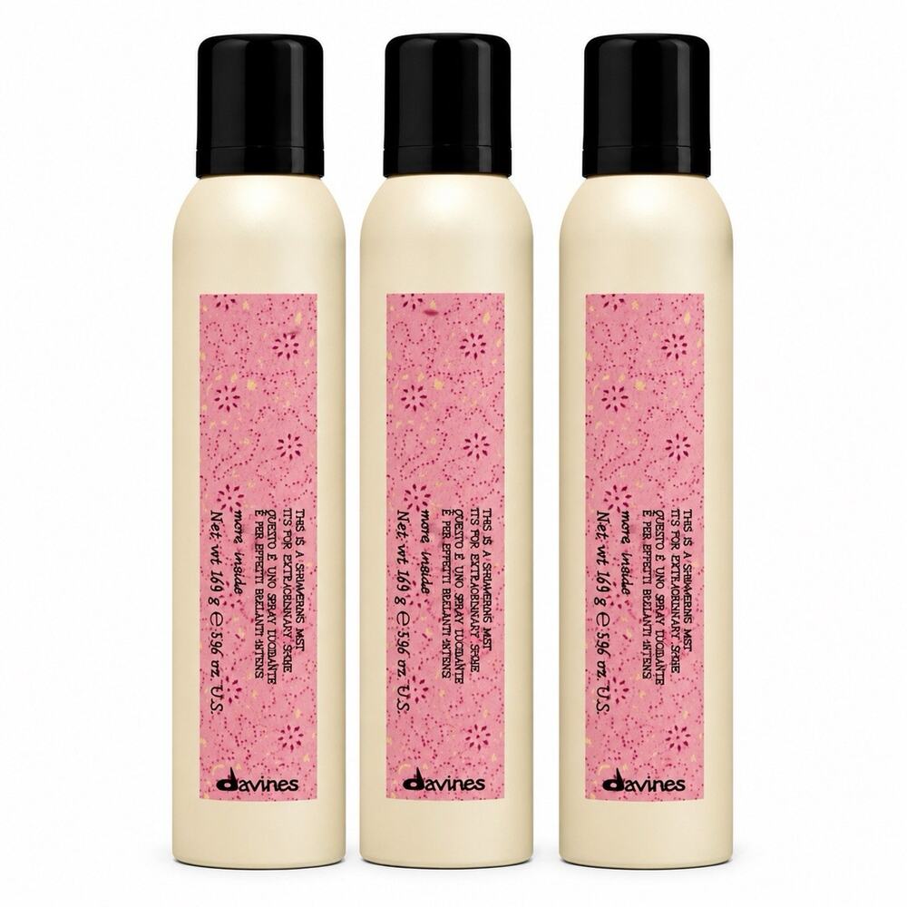 Davines More Inside Shimmering Mist 150 g / 5.96 fl oz Set of 3 Shine Spray